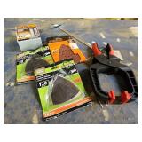 Sand paper, clamp, drywall screws