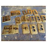 Brass light switch and plug outlet covers