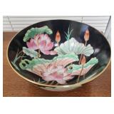 vintage Chinese hand-painted porcelain bowl, 10 x