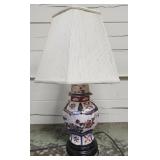 Imari Vase Lamp 27"