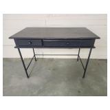 44.5 x 31 x23.75 black wooden and metal table