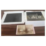 2 antique glass plate negatives, a historical