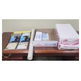 Cds, envelopes, stickers and paper 8.5x14