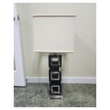 33.5" tall modern 3 square lamp