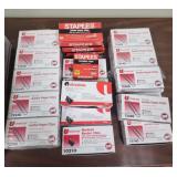 Jumbo paper clips, binder clips, tape