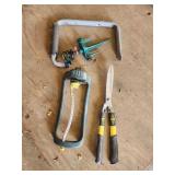 Sprinkler, shears,hook