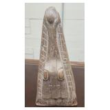 Sepik River Crocodile Canoe Prow Carving 6.5x3x13