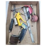 Wire, box cutters, infrared thermometer