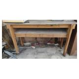 Wood table 63 x 34.5 x 24