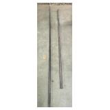 Two Steel Pry Bars  56ï¿½" & 71" Long