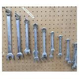 Assorted Wrenches on Pegboard