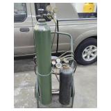 Large Oxy-Acetylene Torch Set w/ Cart