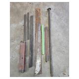 Scrap Metal & 1"x 36" Stake