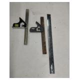 Carpenter rulers and a ruler