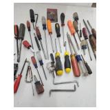 Assorted screw drivers, ford ignition module