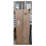 Metal cabinet with metal rack with paint and