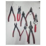 Snap ring pliers