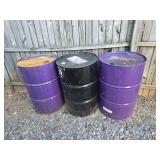 3 Metal Drums