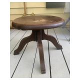 Wooden drafting table stool