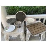 Cake plates, etc