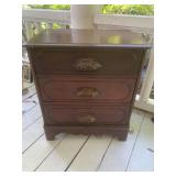 Three drawer night stand
