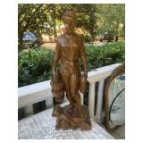 Wooden Boy Statue