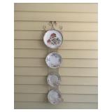 Plates with plate hanger