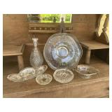 Cut glass, lead crystal and other