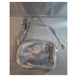 Michael Kors small black pebbled leather