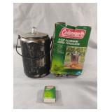 Coleman 9-cup aluminum coffee perculator with