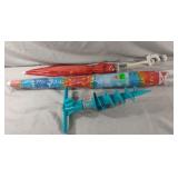 Beach umbrellas and an anchor