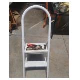 2 step utility lightweight steel ladder