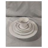 Nikko INCA Platinum (7413) 5 piece place setting.