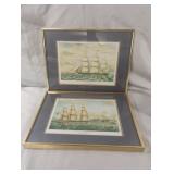 Clipper Ships framed artwork-"White Star" and