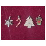 4 Holiday Necklace Charms