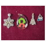4 Holiday Necklace Charms