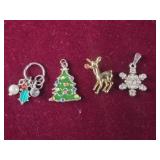 4 Holiday Necklace Charms