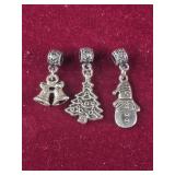 Group of 3 Holiday Charms