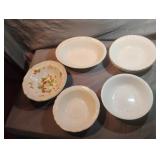 Collectable bowls including Homer Laughlin,