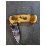Wild Outdoors DeerFolding Pocket Knife Faux Bone