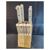Pioneer women knife block knife set