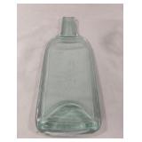 Wine bottle shape glass tray