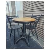 Pub Table 30"Wx37"T and 2 Bar Stools
