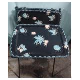 Vintage metal TV trays. Set of 3