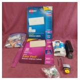 Power strip, stapler, untested batteries and