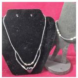 Hematite Necklace and Hematite and fresh water