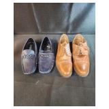 Mens size 9 Guess blue loafers and size 9.5 d