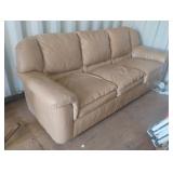 Leathercraft leather sofa 87 x 31 x 36 with