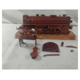 D.S.P. & P.R.R. model wood train. Needs to be