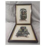 Peter A. Lerro, Jr. framed train artwork. BF16